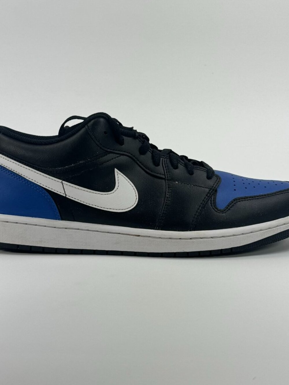 Air Jordan 1 Low 'Black Royal Toe' 553558-042 size 13 READ